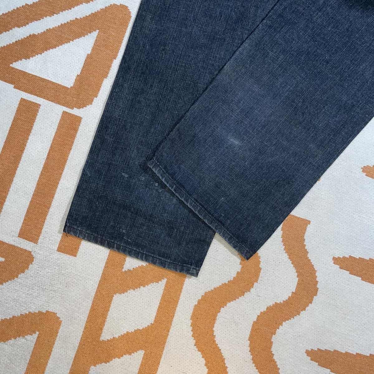 Evisu 00s Embroidered Black Denim Jeans 38x33