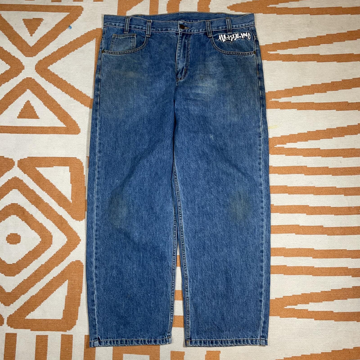 Hardline ‘23 Embroidered Bee Baggy Jeans 40x30