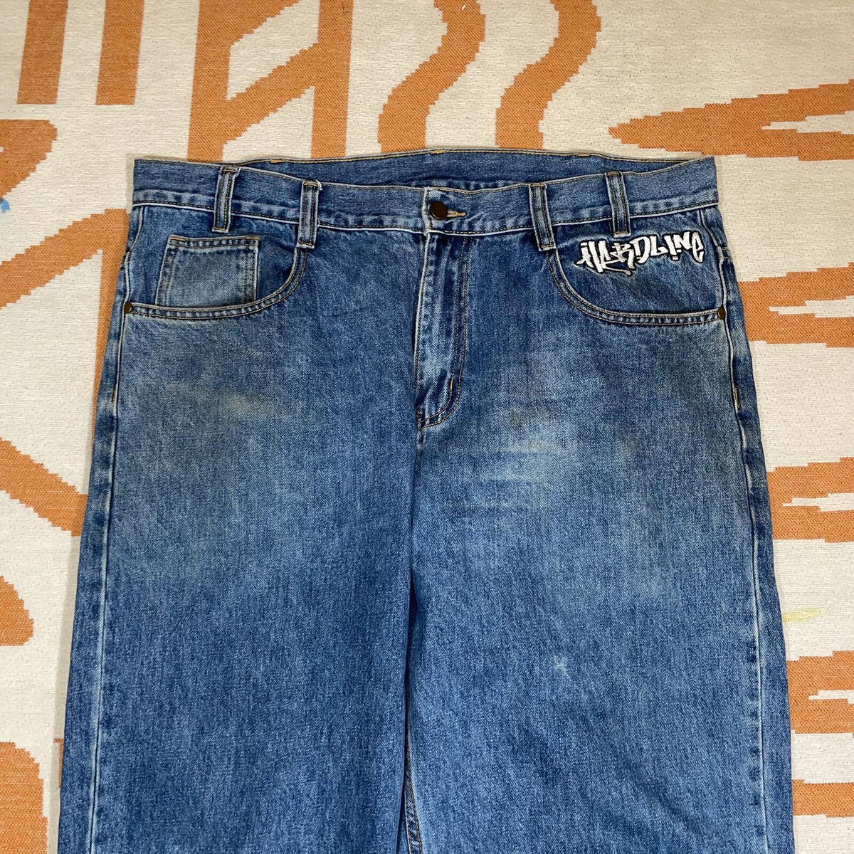 Hardline ‘23 Embroidered Bee Baggy Jeans 40x30
