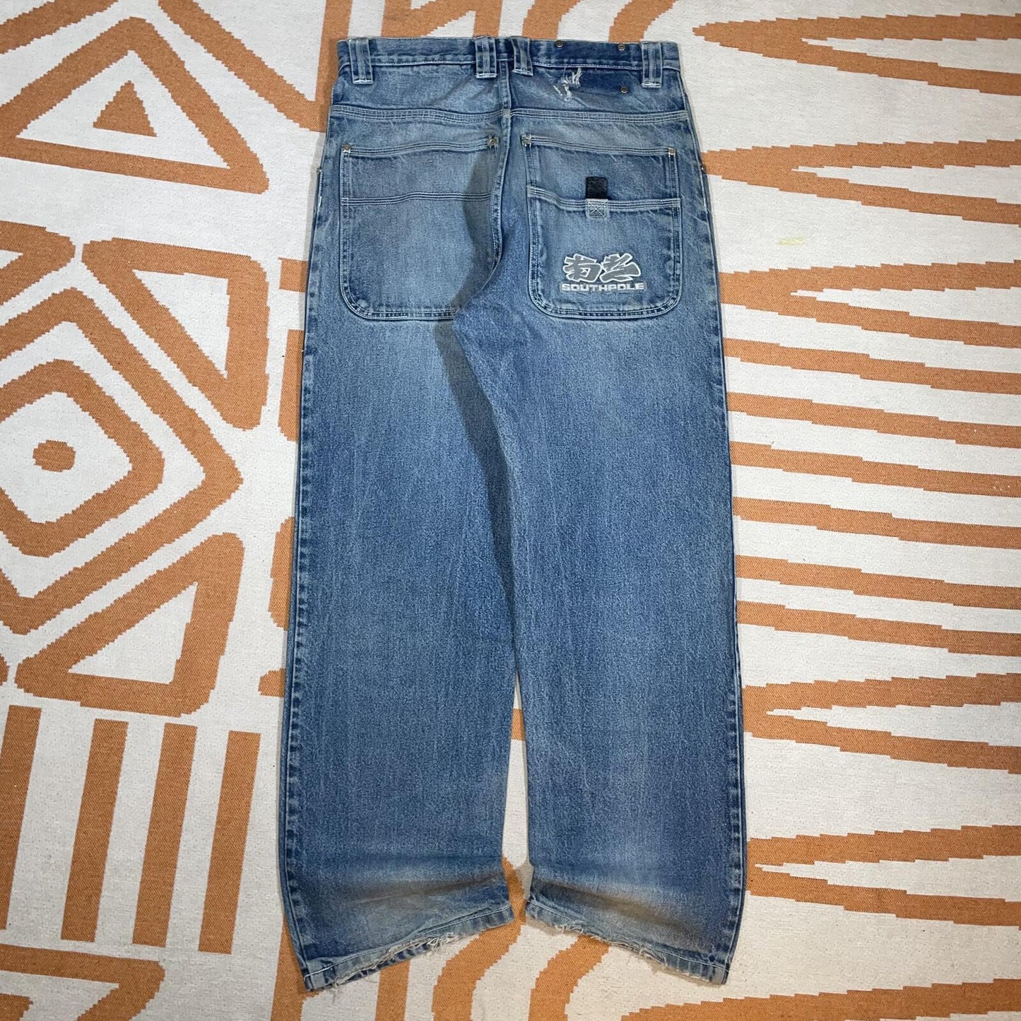 Southpole 00s Embroidered Baggy Jeans 31x31