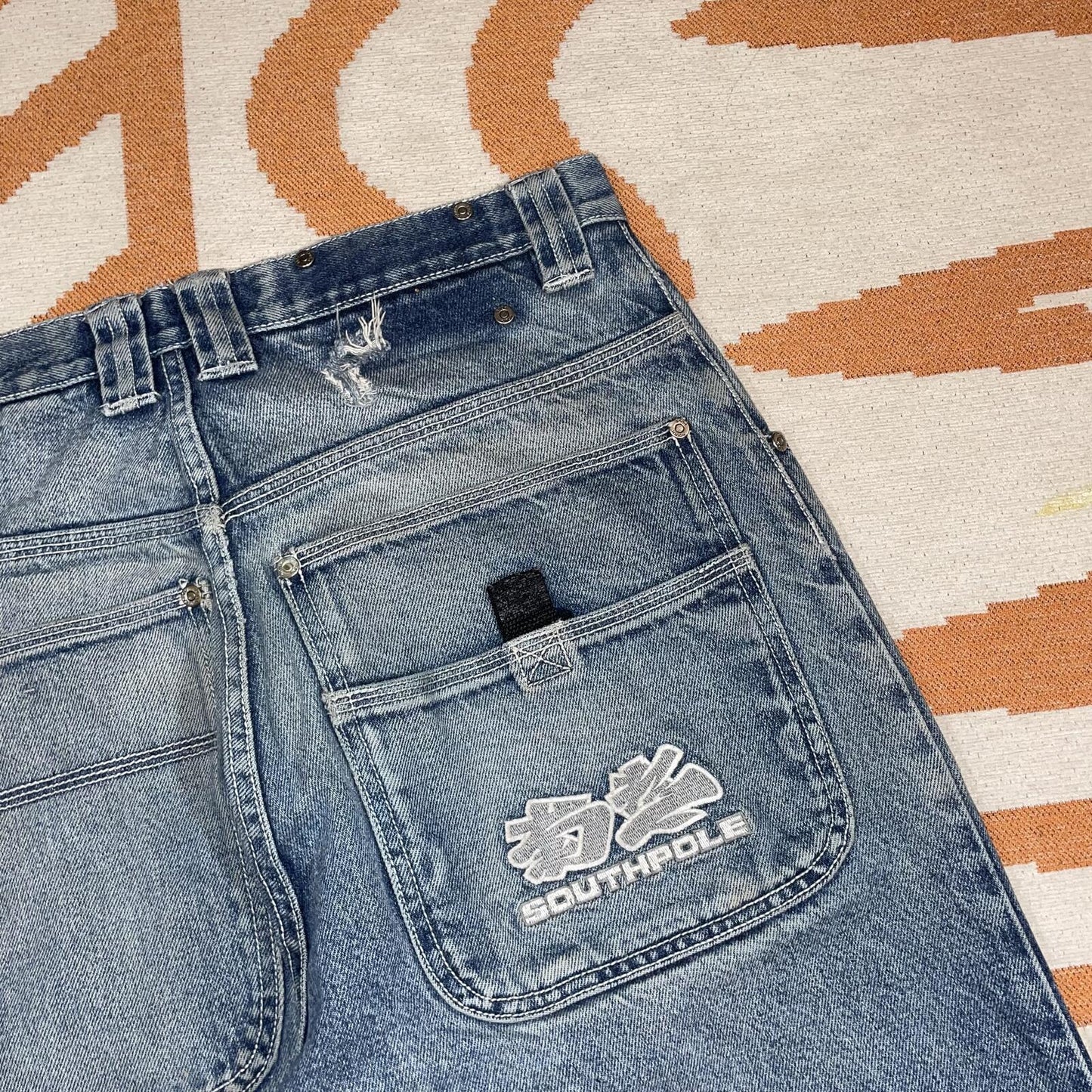 Southpole 00s Embroidered Baggy Jeans 31x31