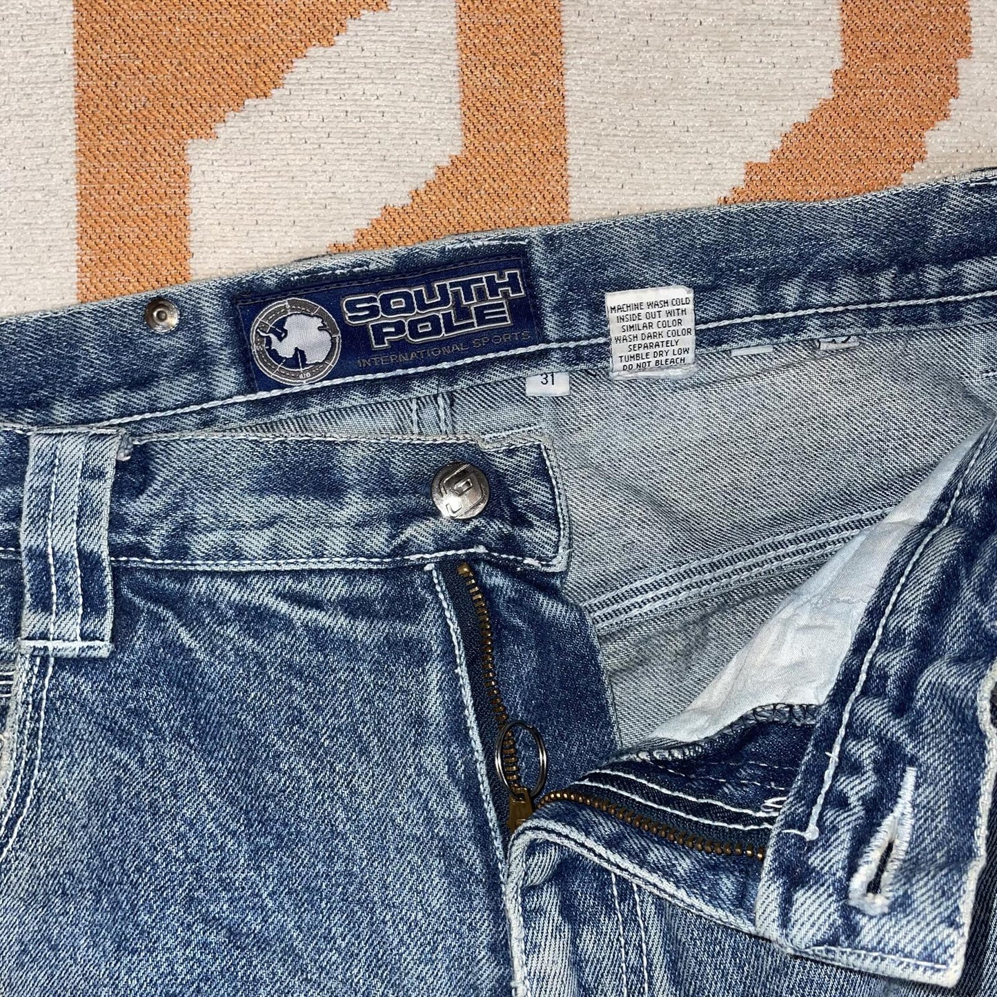 Southpole 00s Embroidered Baggy Jeans 31x31
