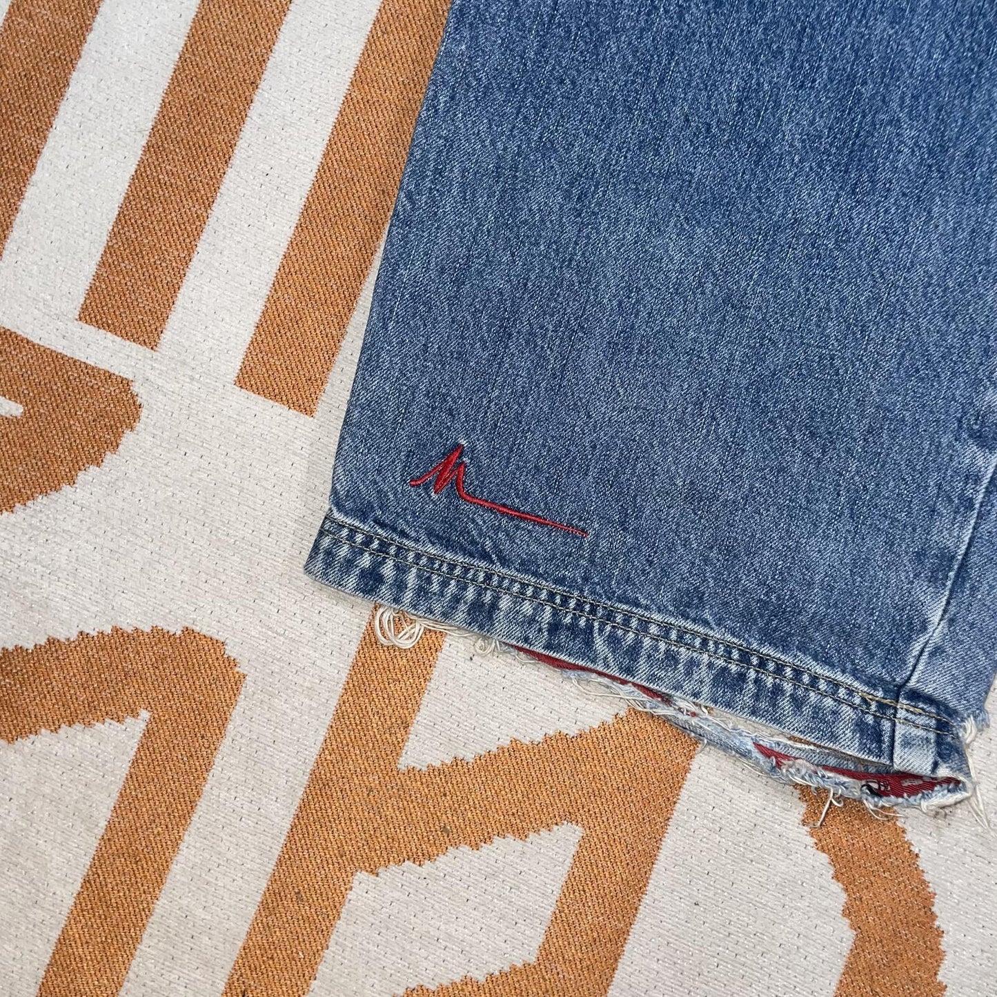 Mazine 00s Embroideres Baggy Denim Jeans 36x33
