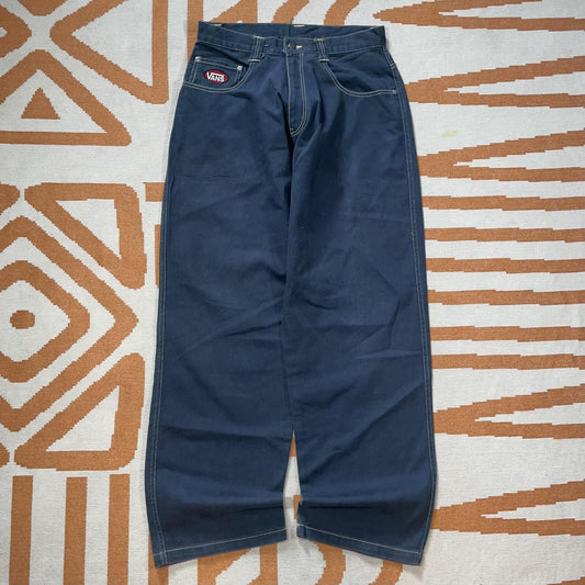 Vans 90s Embroidered Baggy Grey Trousers 30x32