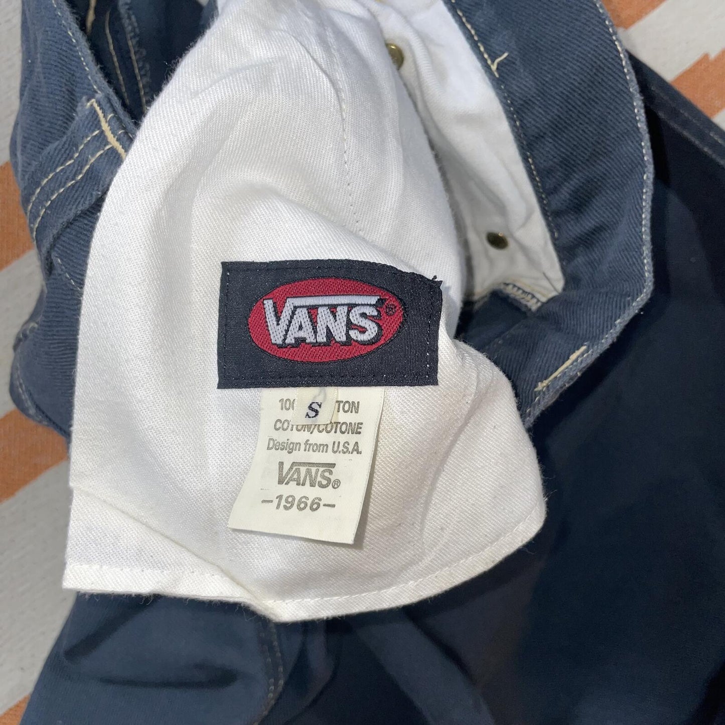 Vans 90s Embroidered Baggy Grey Trousers 30x32