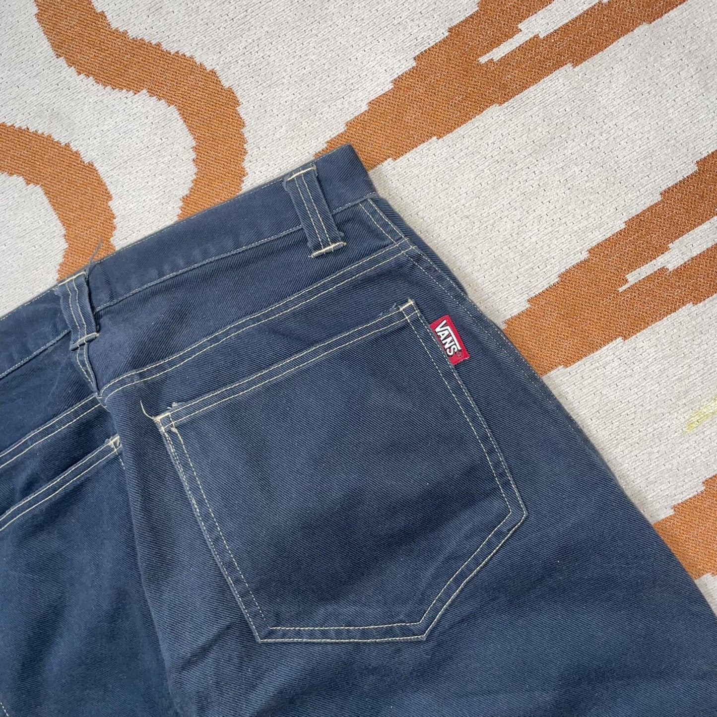Vans 90s Embroidered Baggy Grey Trousers 30x32