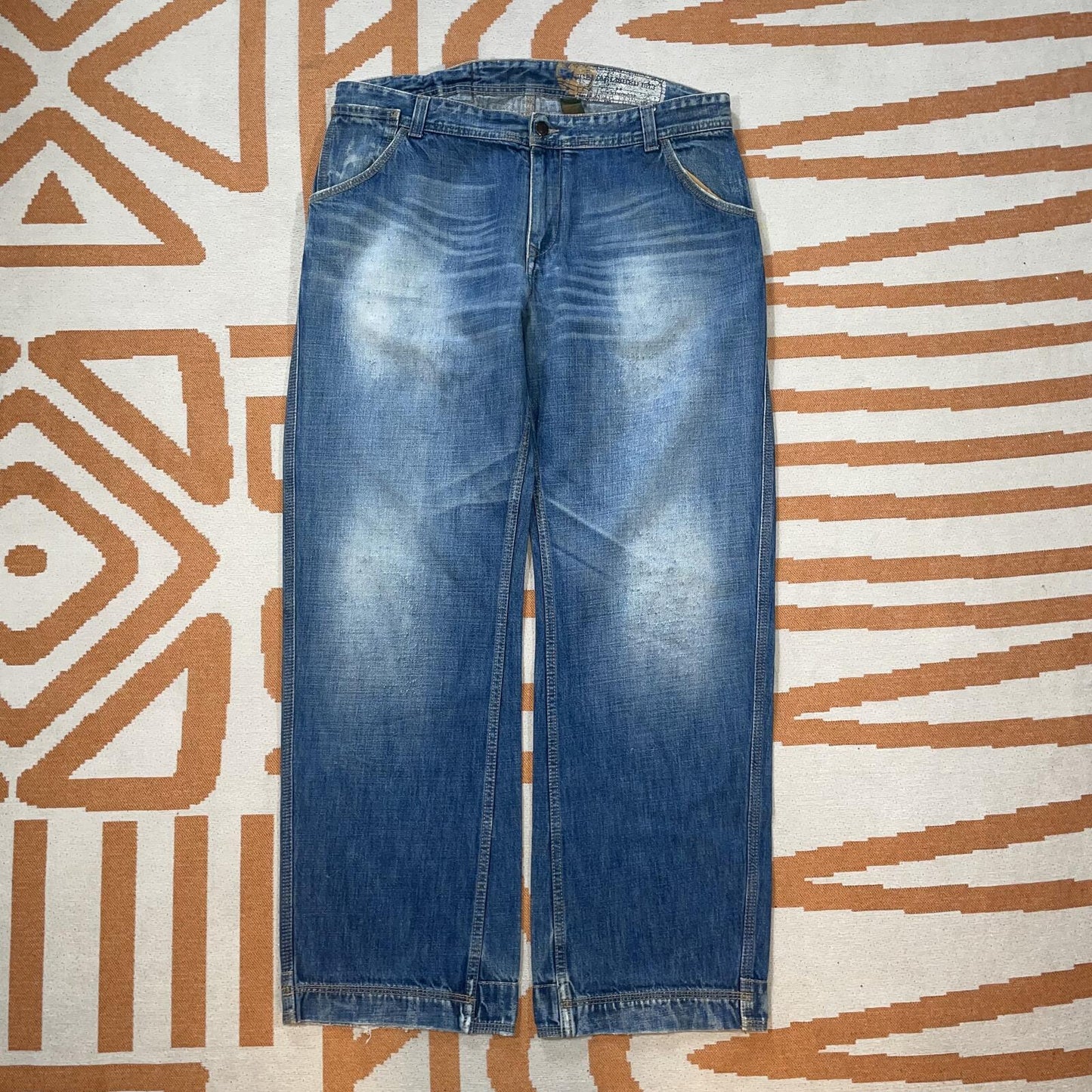 Timberland 00s Baggy Workwear Denim Blue Jeans 36x31