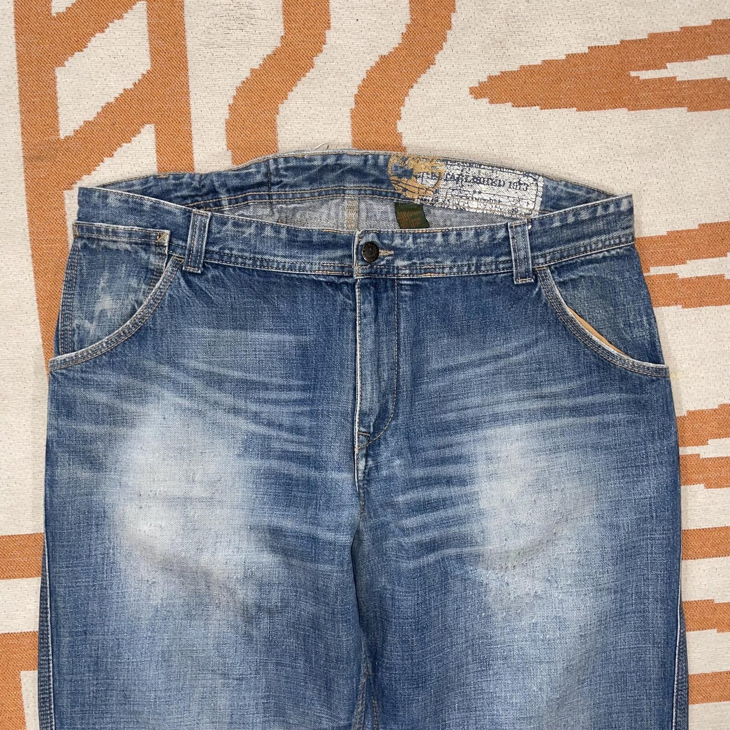 Timberland 00s Baggy Workwear Denim Blue Jeans 36x31