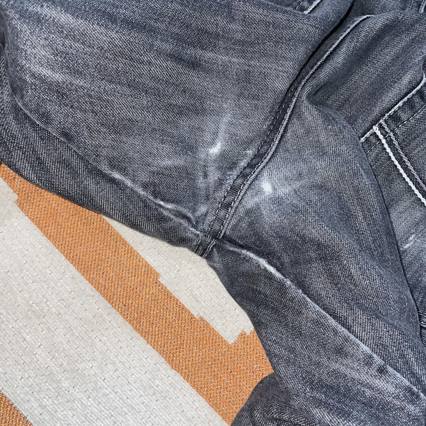 Southpole 00s Hexagon Baggy Black Denim Jeans 40x33