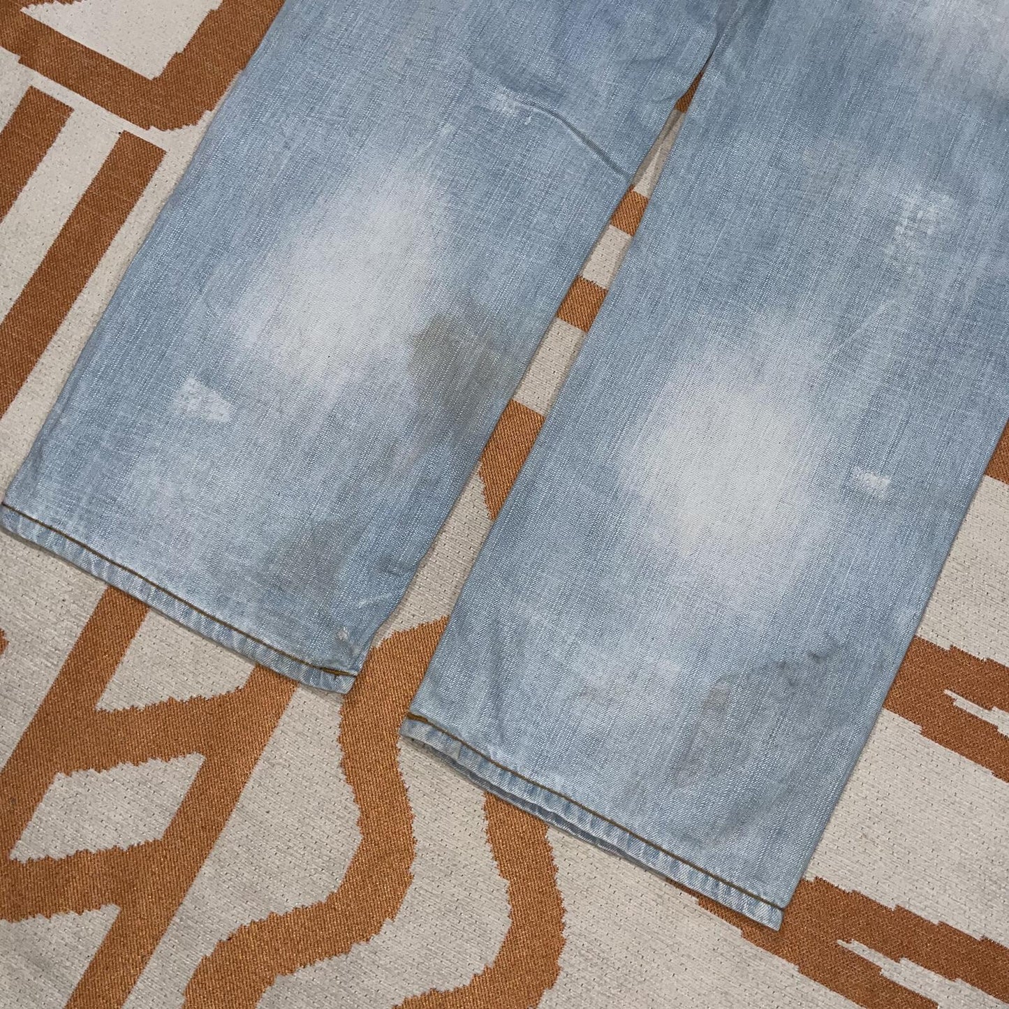 Rocawear 90s Embroidered 'Cursive' Baggy Jeans 38x34