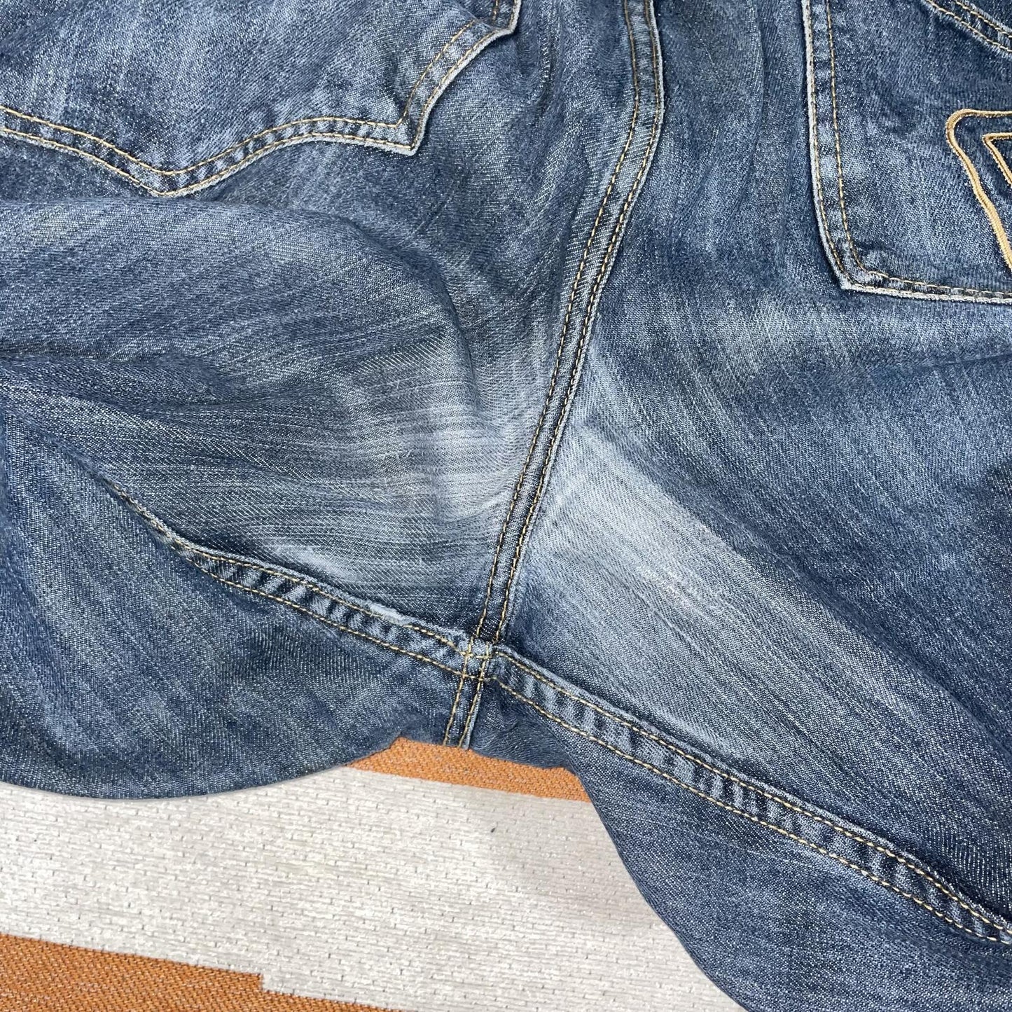 Karl Kani 00s Embroidered Gold ‘K’ Baggy Jeans 40x29