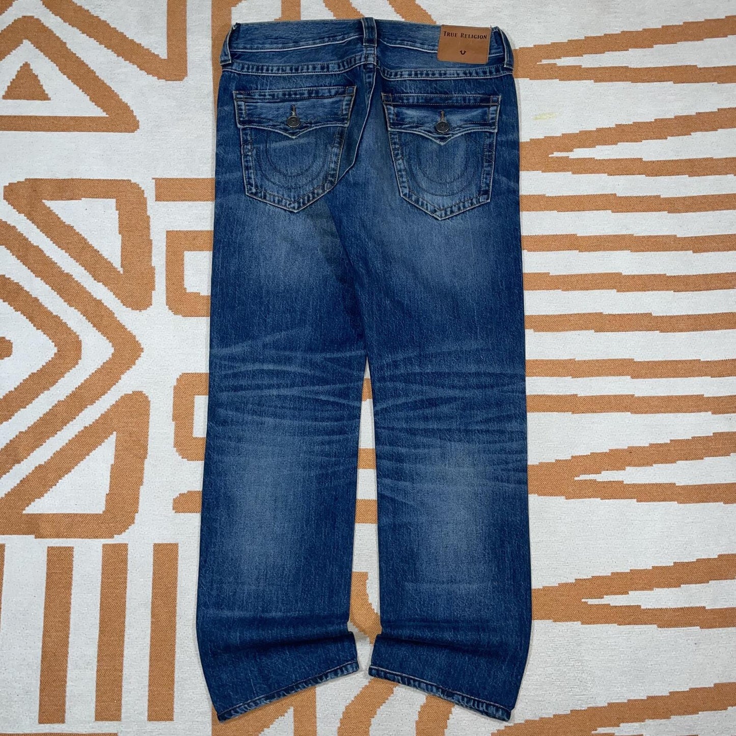 True Religion 00s Embroidered Loose Jeans 32x31
