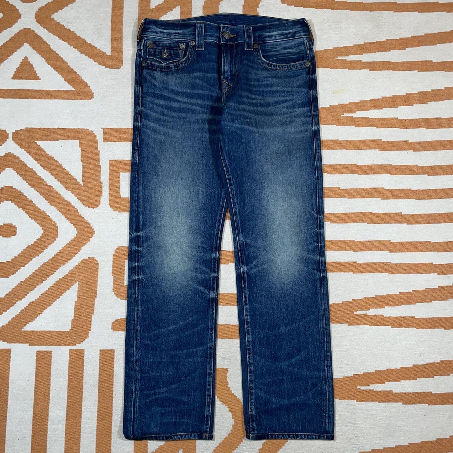 True Religion 00s Embroidered Loose Jeans 32x31