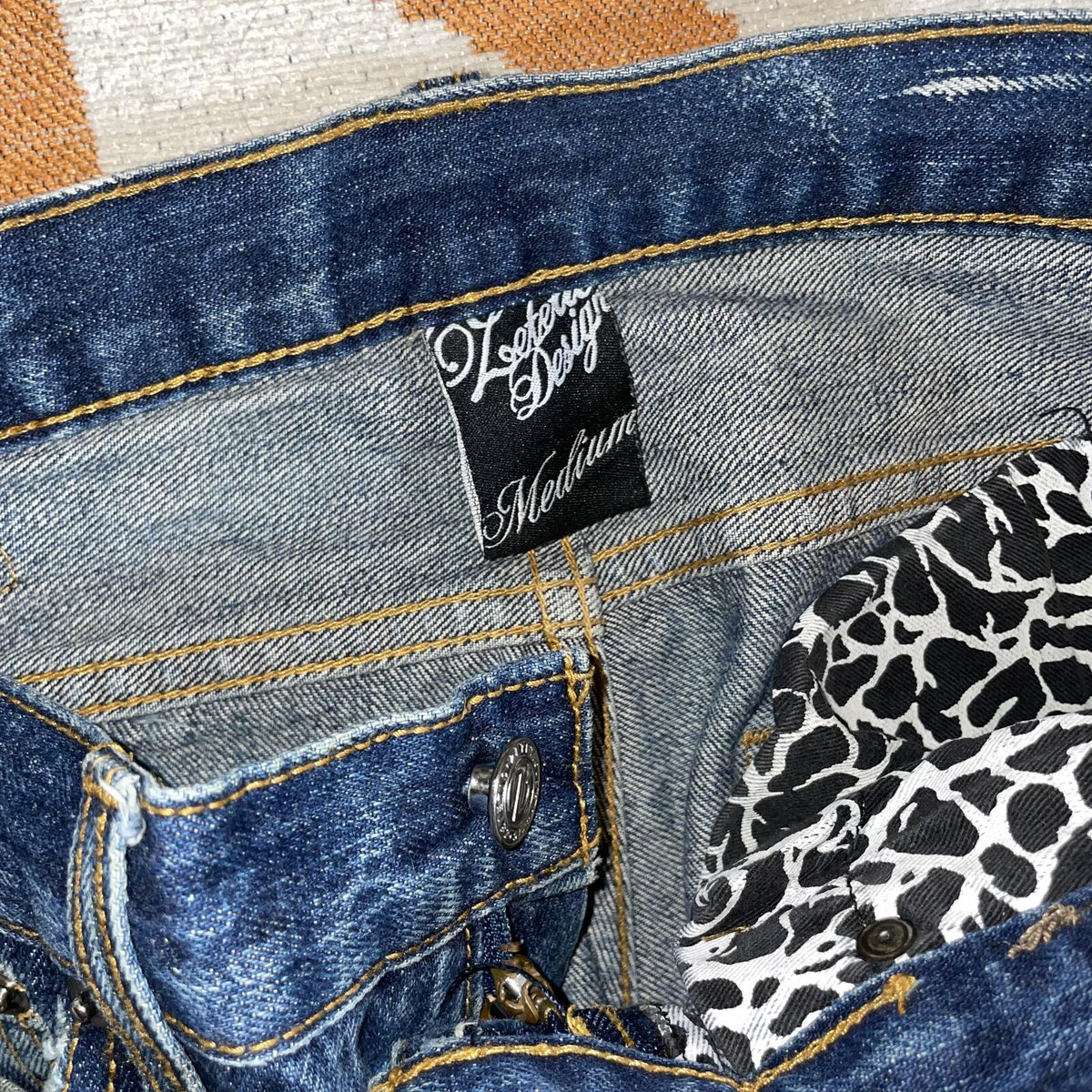 Zetetic 00s Patched Japanese Denim Jeans 32x33