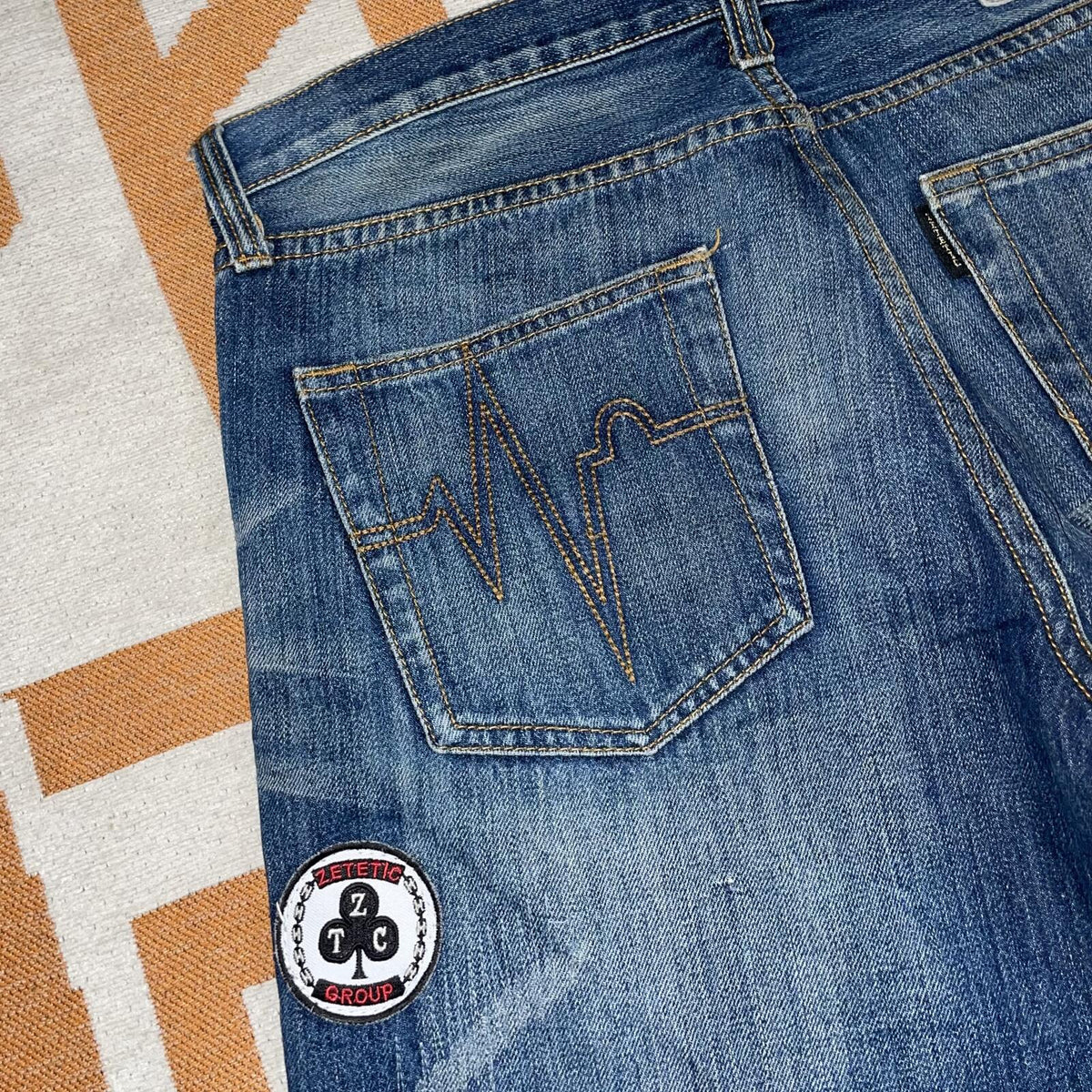 Zetetic 00s Patched Japanese Denim Jeans 32x33