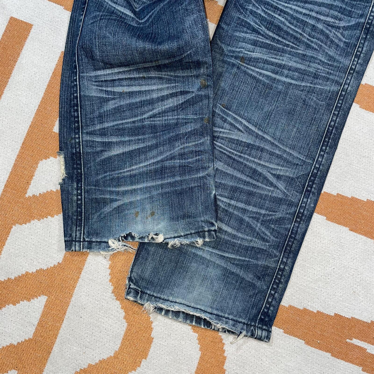 S.D.E Special 00s Printed Japanese Jeans 32x33