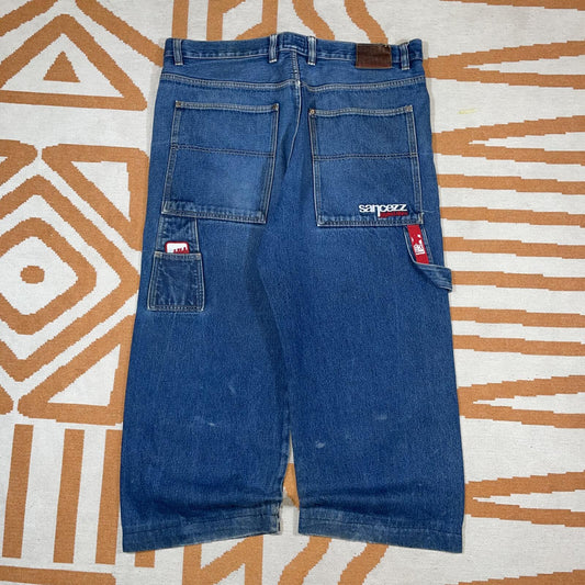 Sancezz 90s Embroidered Baggy Hip Hop Jeans 40x27