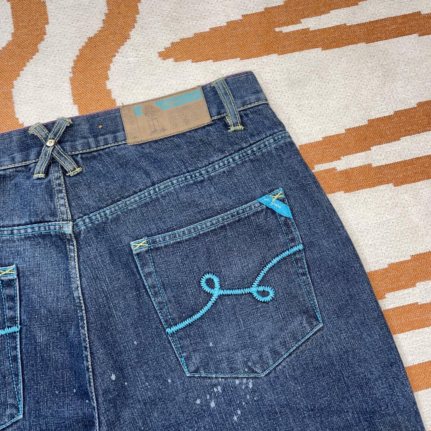 LRG 00s Embroidered Baggy Denim Jeans 36x34