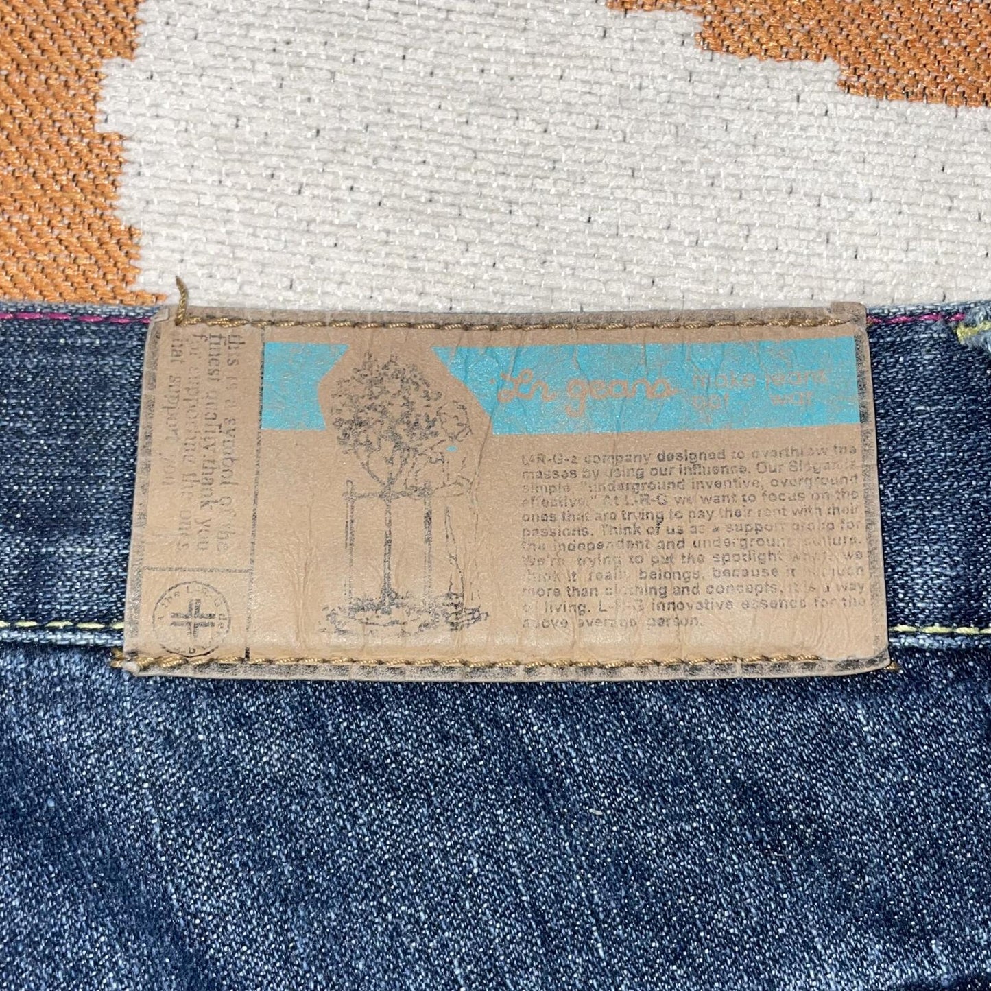 LRG 00s Embroidered Baggy Denim Jeans 36x34