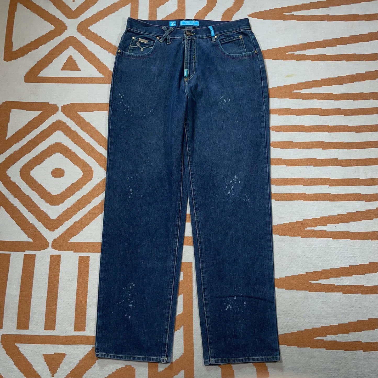 LRG 00s Embroidered Baggy Denim Jeans 36x34