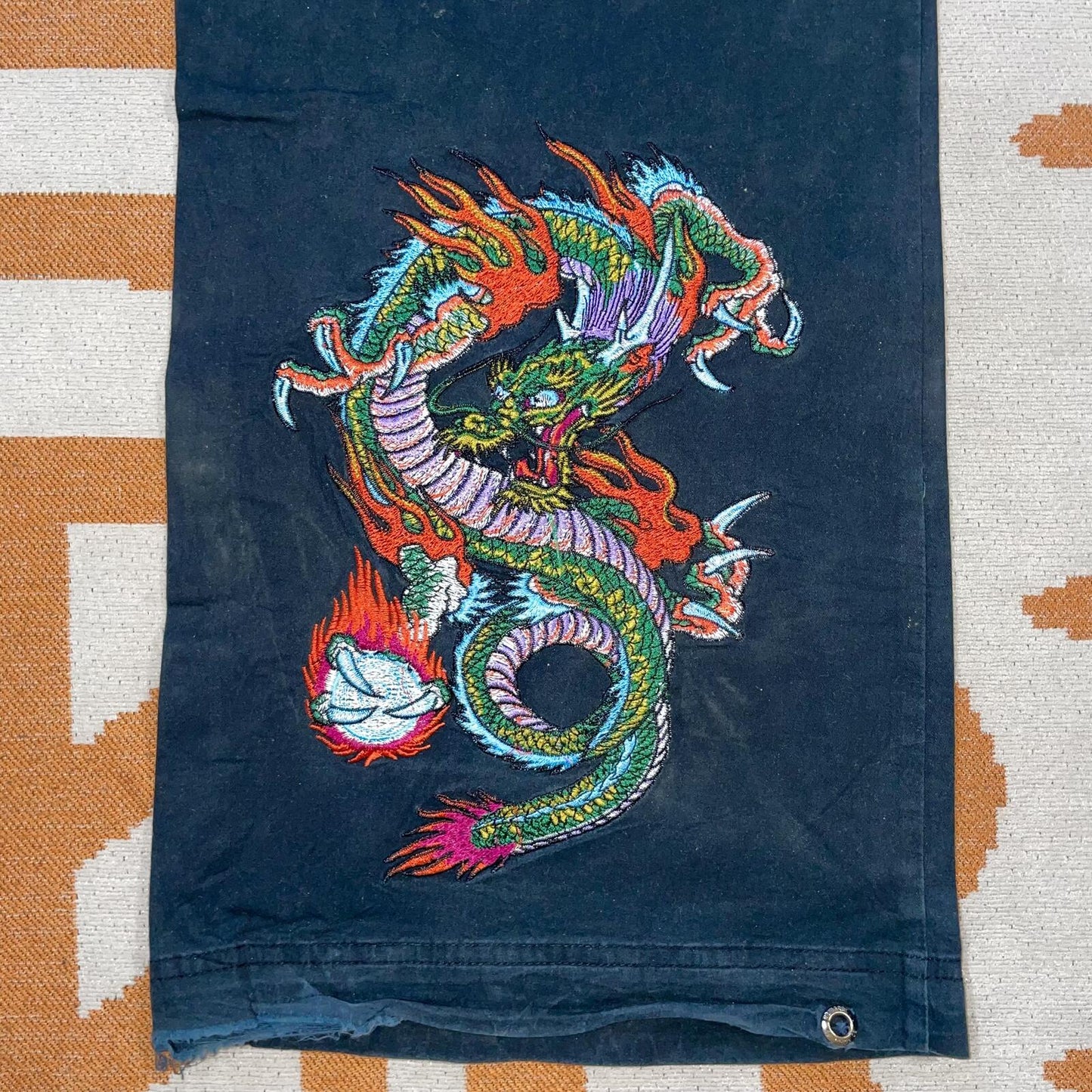 Ed Hardy x UO ‘22 Embroidered ‘Dragon’ Cargo Pants 28-34x31