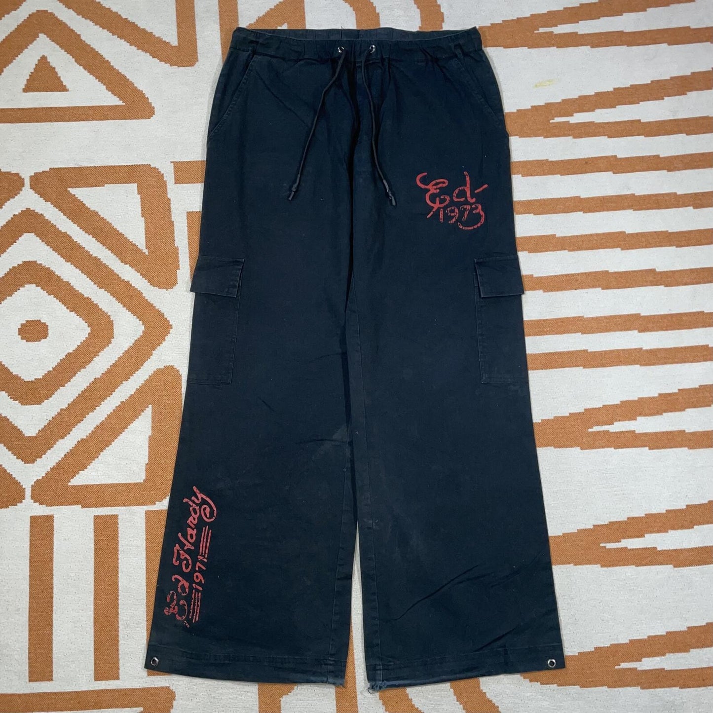 Ed Hardy x UO ‘22 Embroidered ‘Dragon’ Cargo Pants 28-34x31