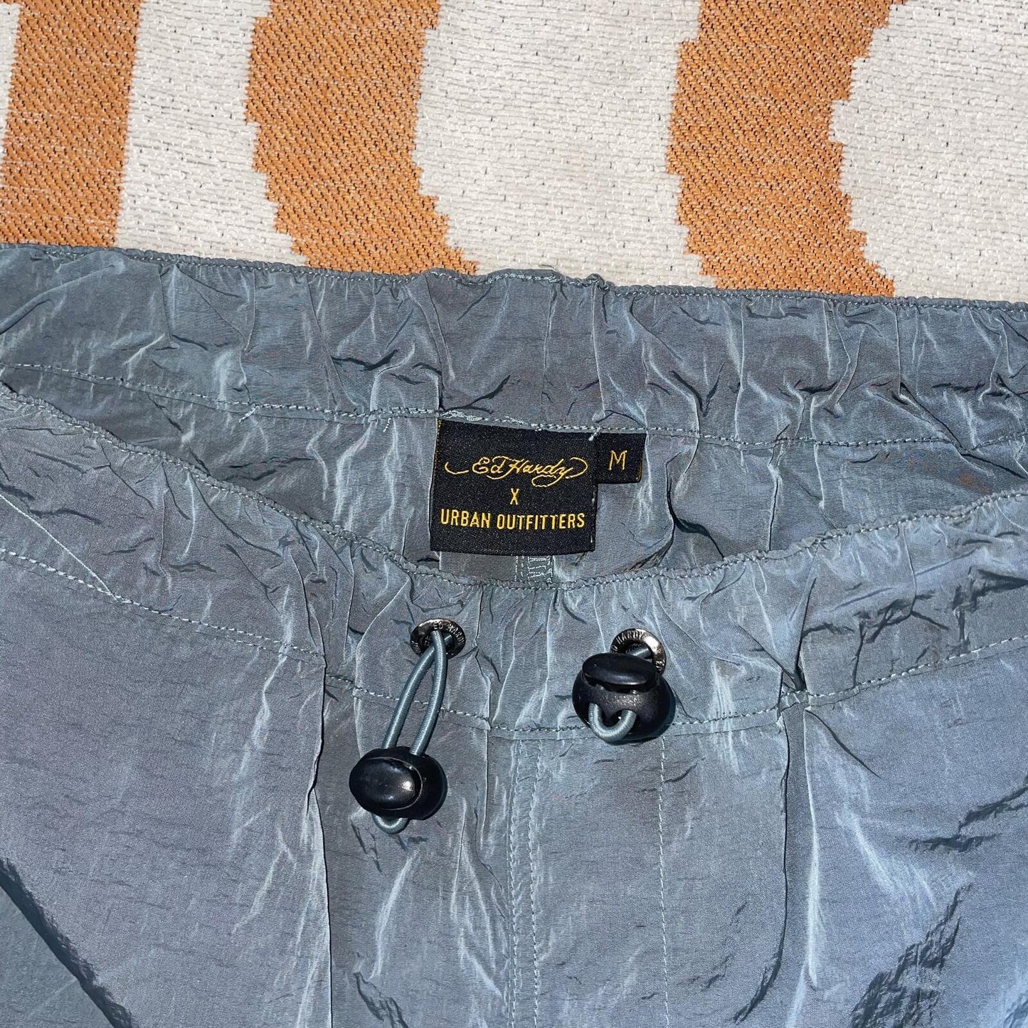 Ed Hardy x UO ‘22 Embroidered ‘Dragon’ Grey Cargo Pants 30x33