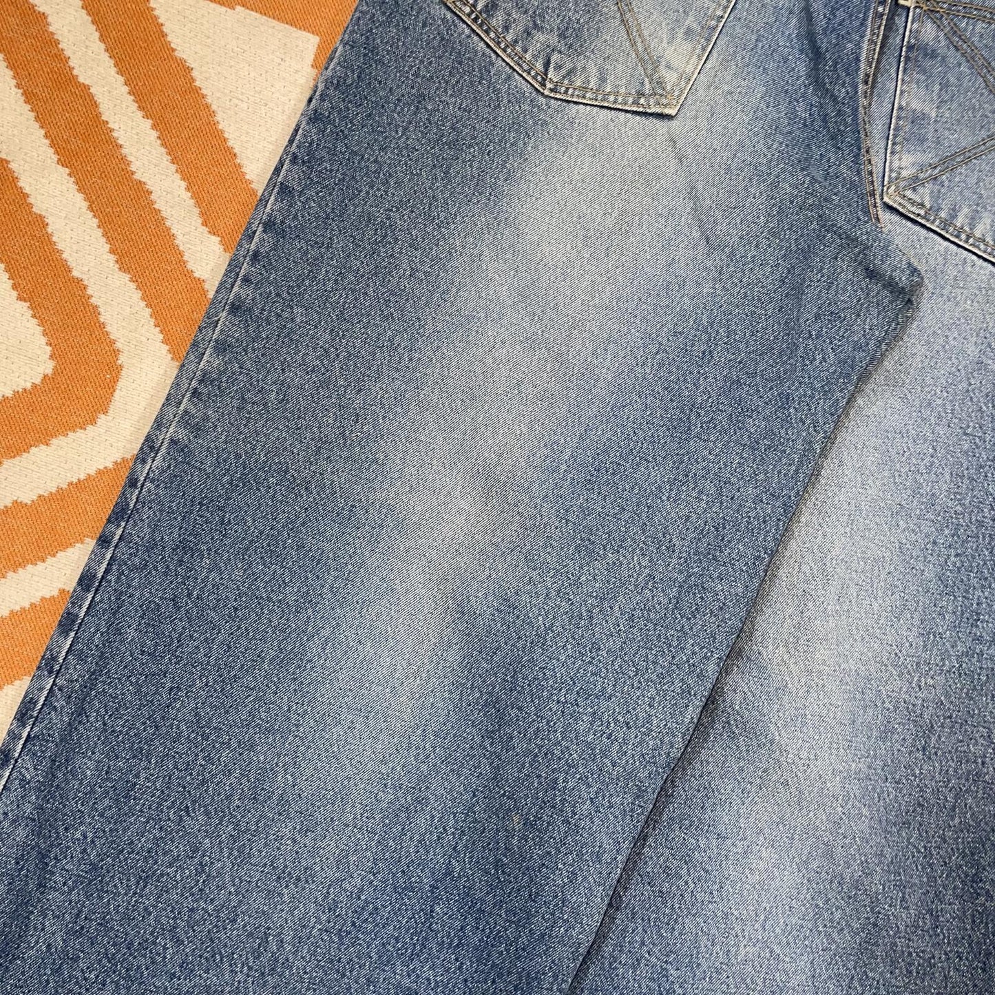 Jean Point 00s ‘Hippie Casual’ Baggy Blue Jeans 36x34