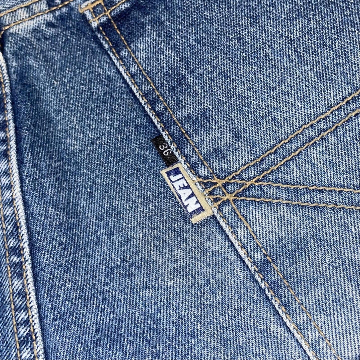 Jean Point 00s ‘Hippie Casual’ Baggy Blue Jeans 36x34