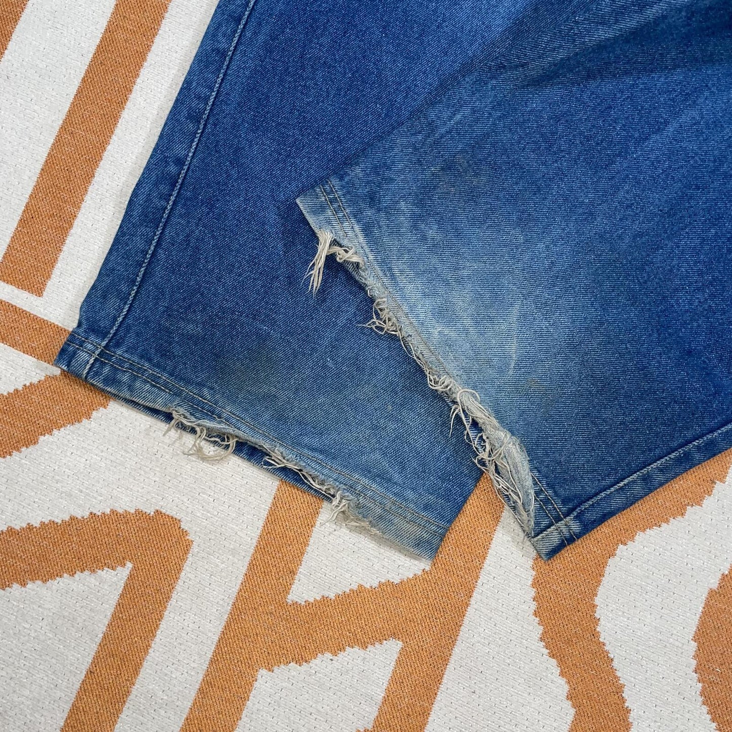 Sir Benni Miles 90s Embroidered Baggy Blue Jeans 40x34