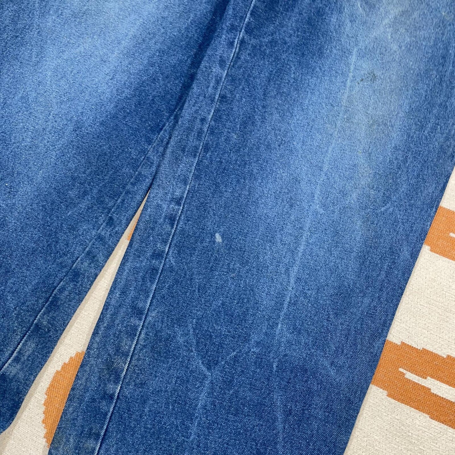 Sir Benni Miles 90s Embroidered Baggy Blue Jeans 40x34