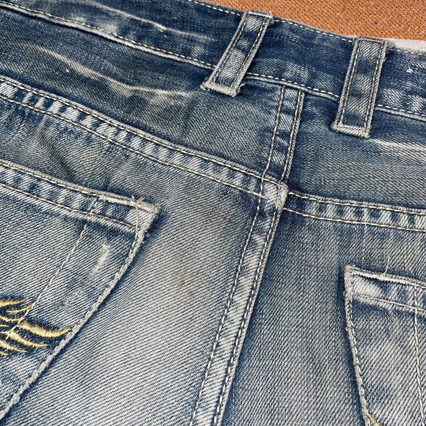 Osaka Big Train 00s Japanese Embroidered/Patched Denim Jeans 30x31