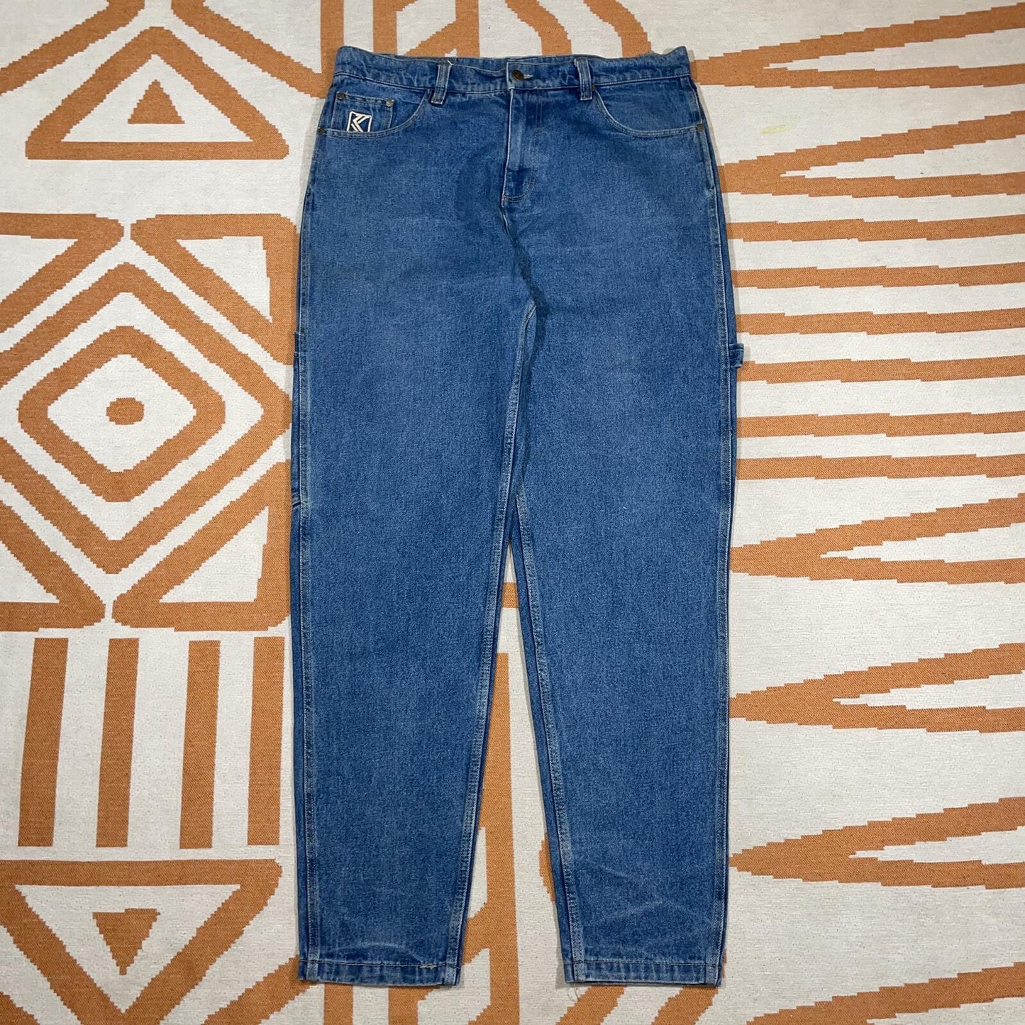 Karl Kani 00s Embroidered Loose Jeans 36x32