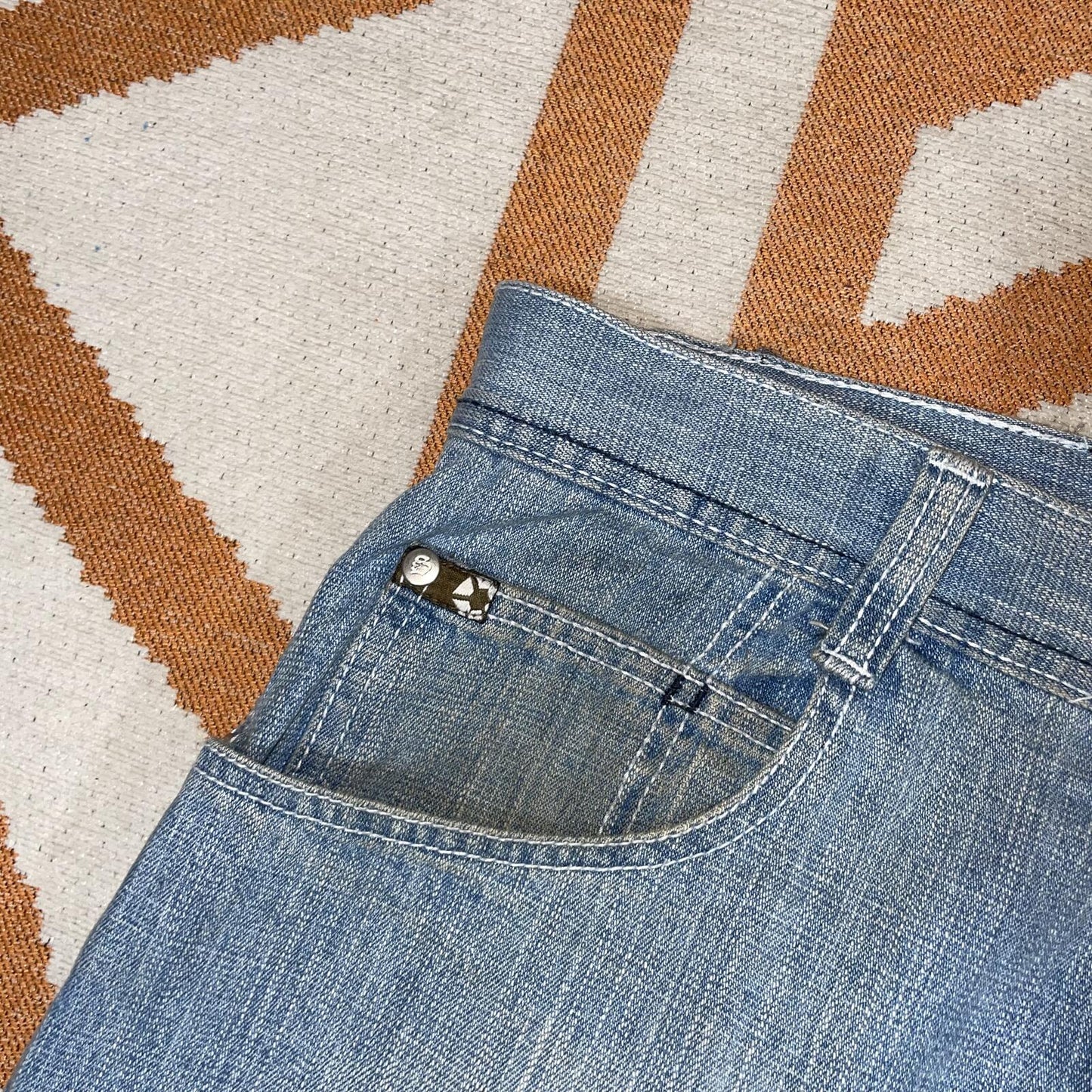 Southpole 00s Baggy Denim Hexagon Jeans 36x31