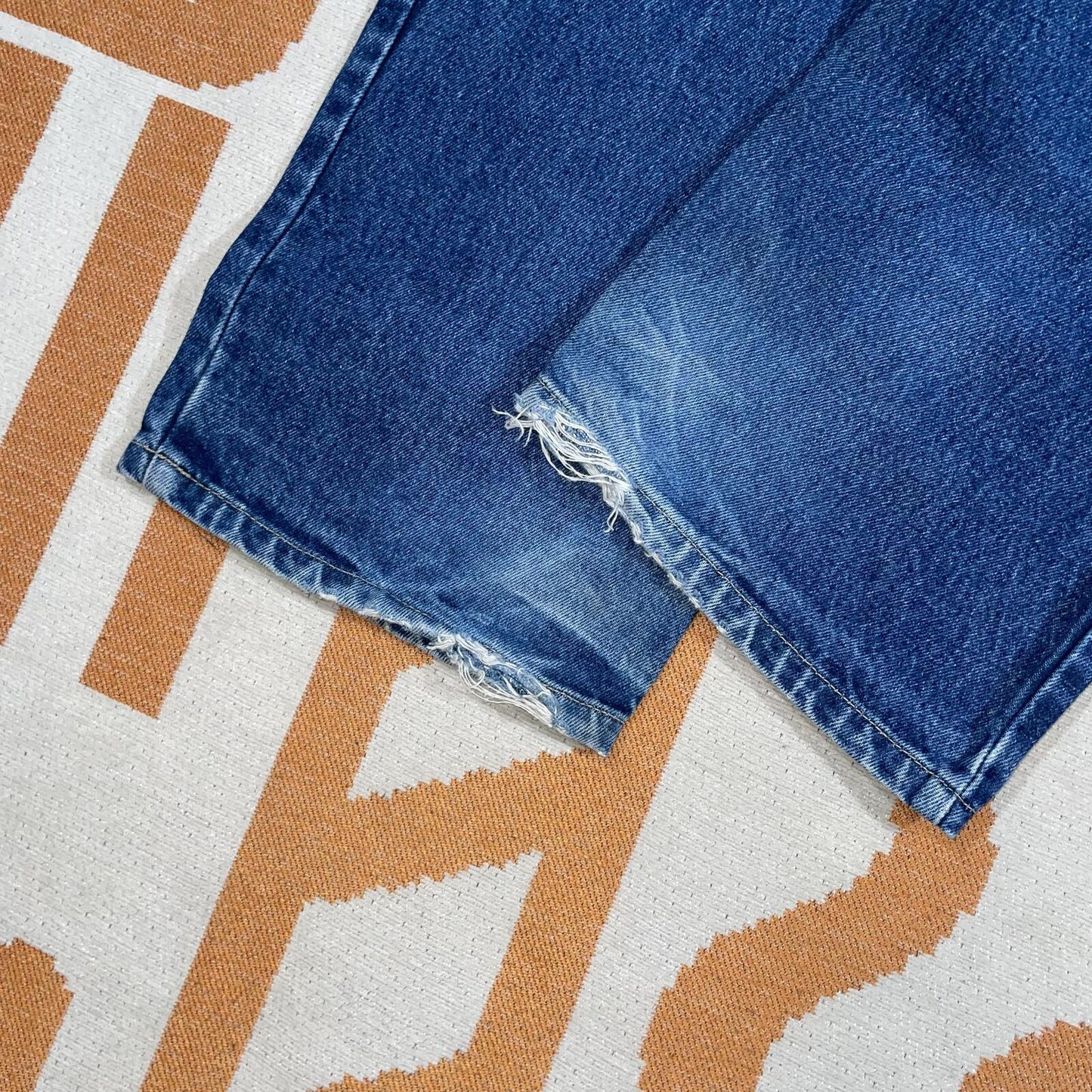 Smitty 00s Embroidered Blue Work Jeans 29x30