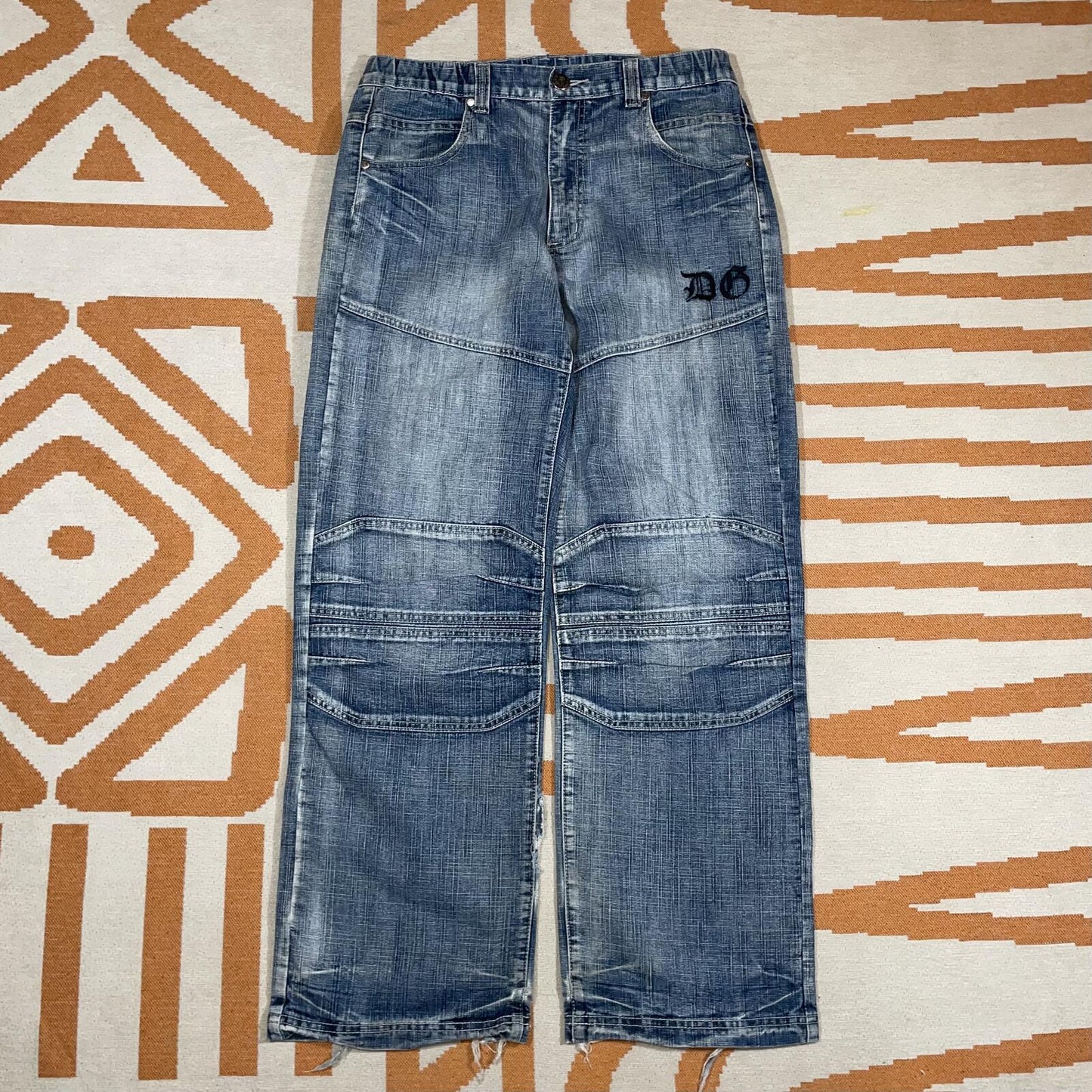 Dognose 00s Embroidered Skull Baggy Jeans 32x30