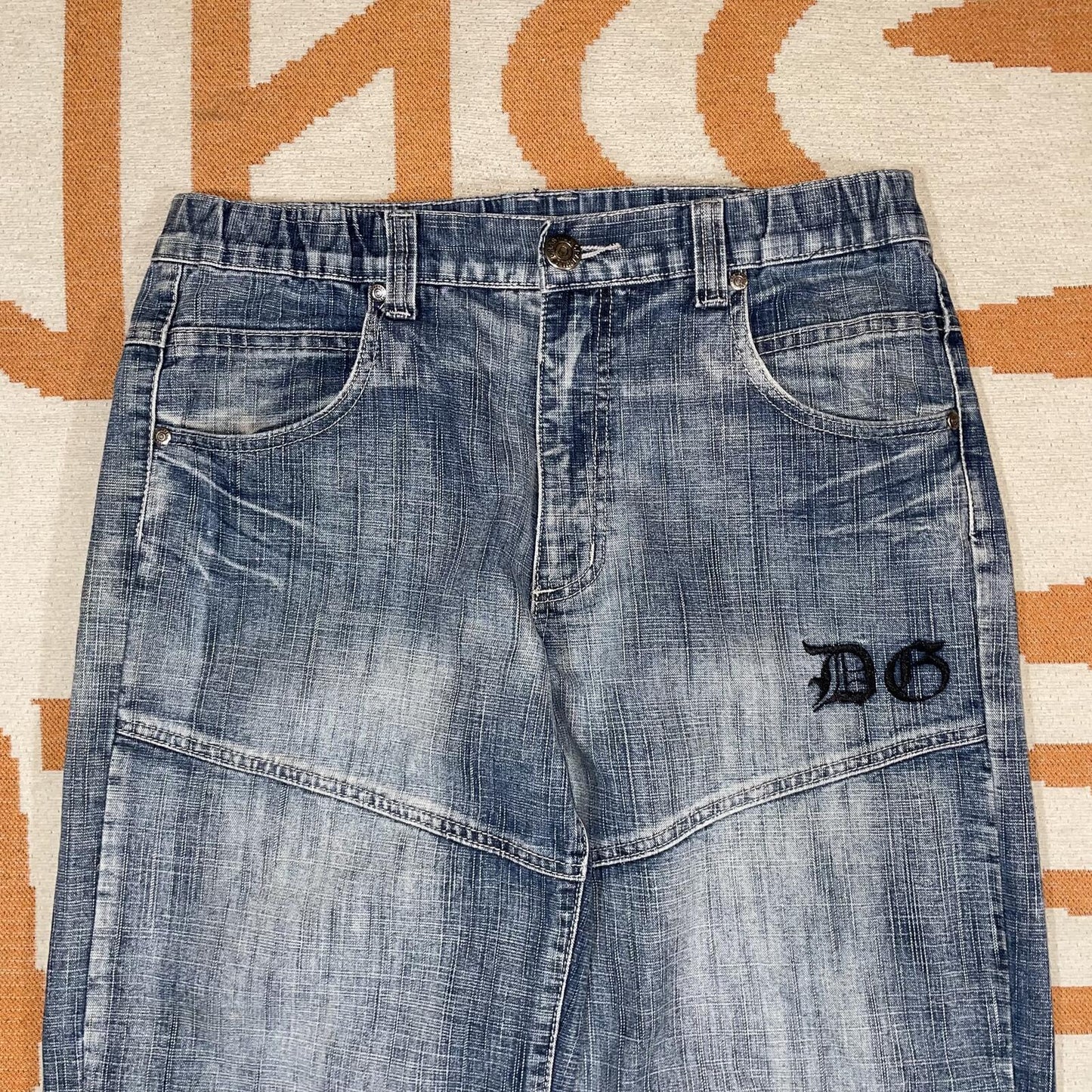 Dognose 00s Embroidered Skull Baggy Jeans 32x30