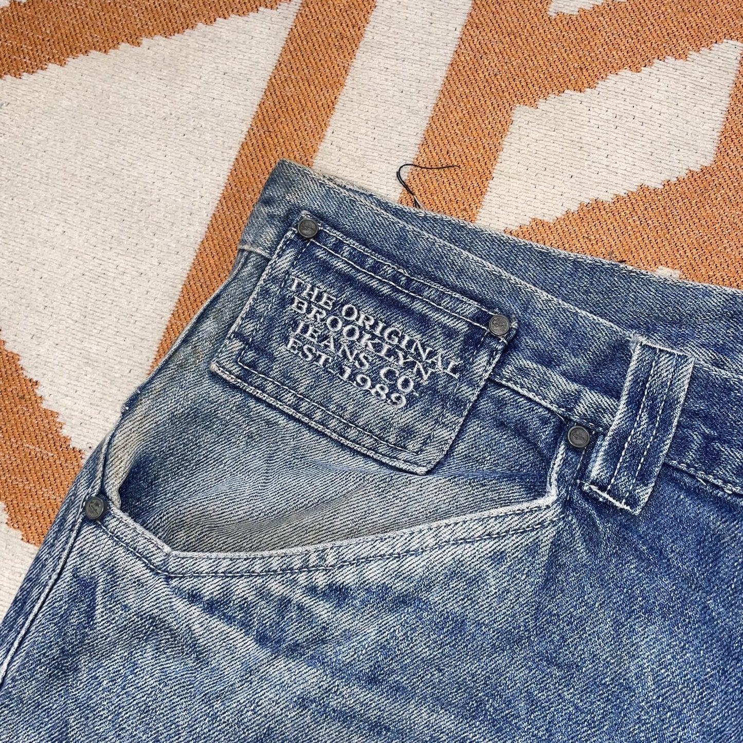 Karl Kani 00s Embroidered Signature Baggy Jeans 36x31