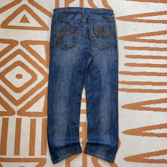 Joker 00s Embroidered Signature Loose Jeans 36x32