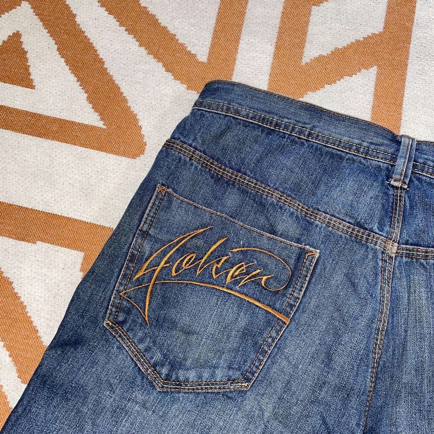 Joker 00s Embroidered Signature Loose Jeans 36x32