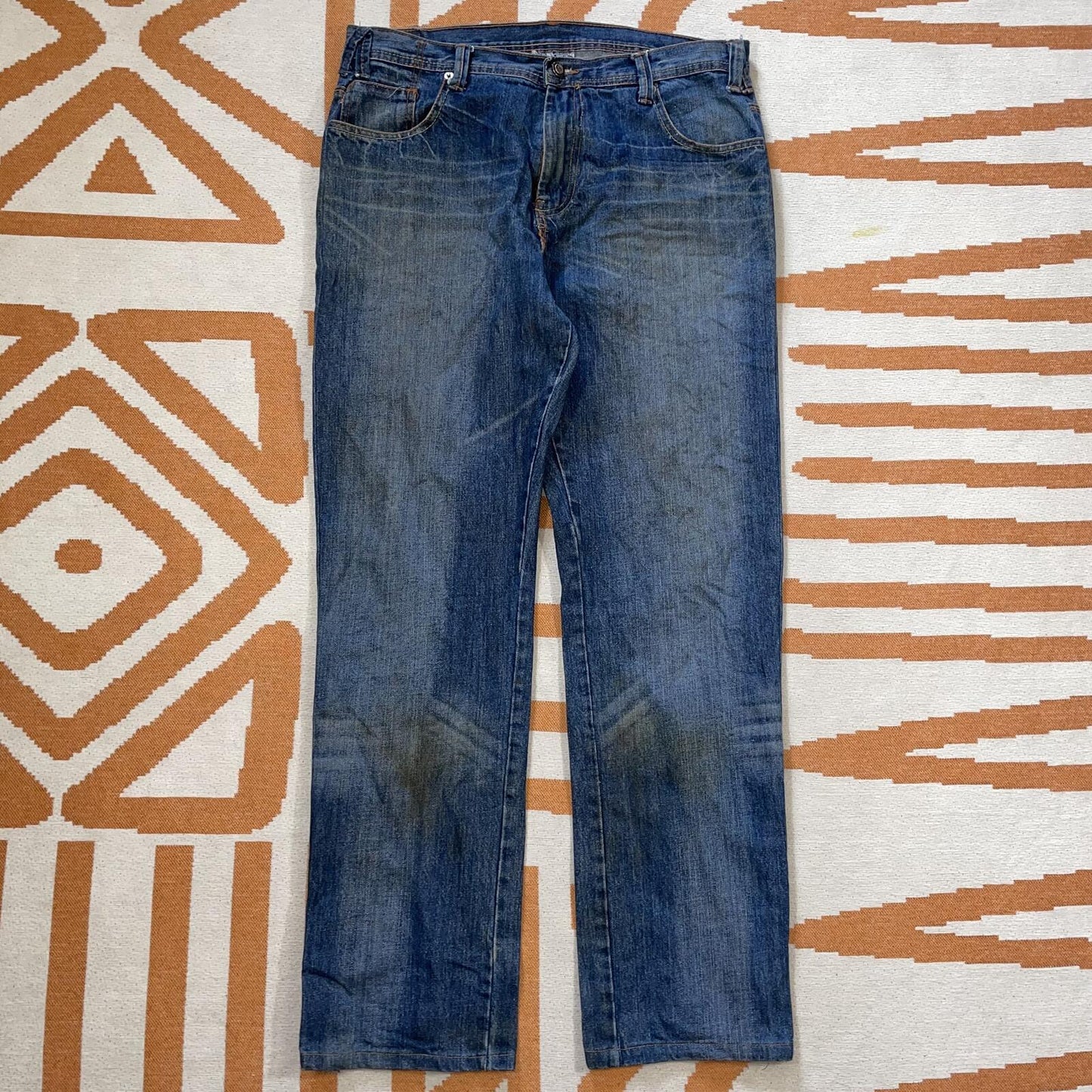 Joker 00s Embroidered Signature Loose Jeans 36x32