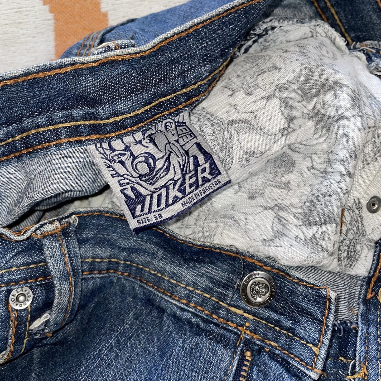 Joker 00s Embroidered Signature Loose Jeans 36x32
