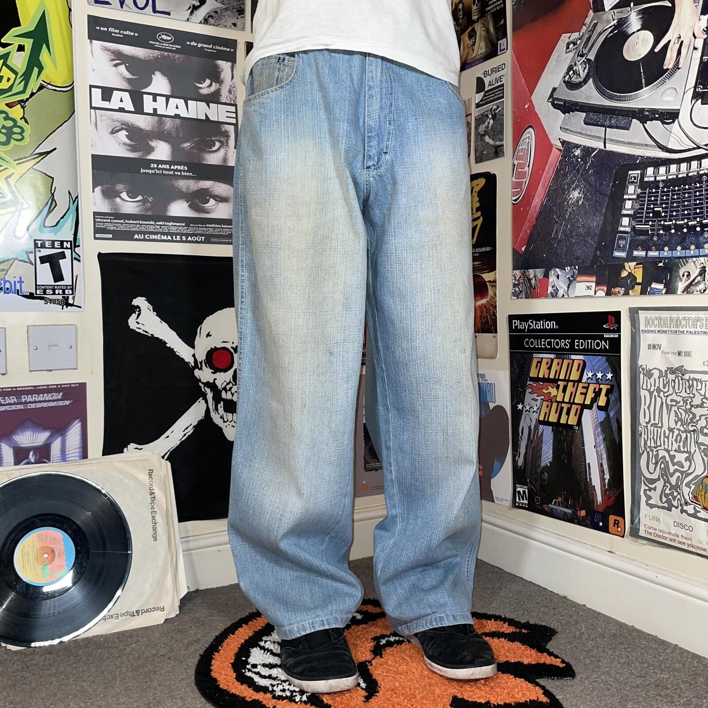 Southpole 00s Baggy Denim Hexagon Jeans 36x31