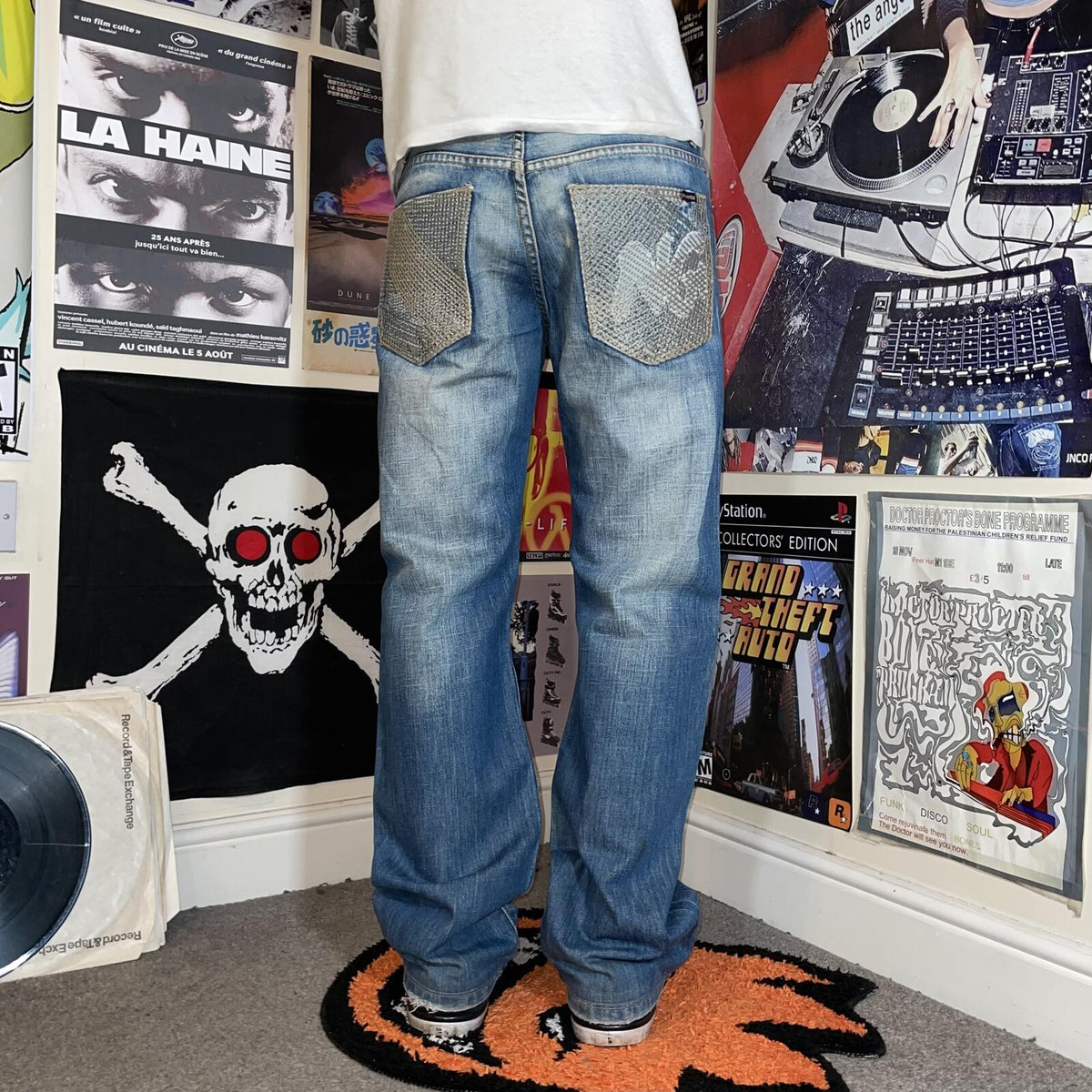 Energie 00s Embroidered ‘NG’ Denim Jeans 32x32