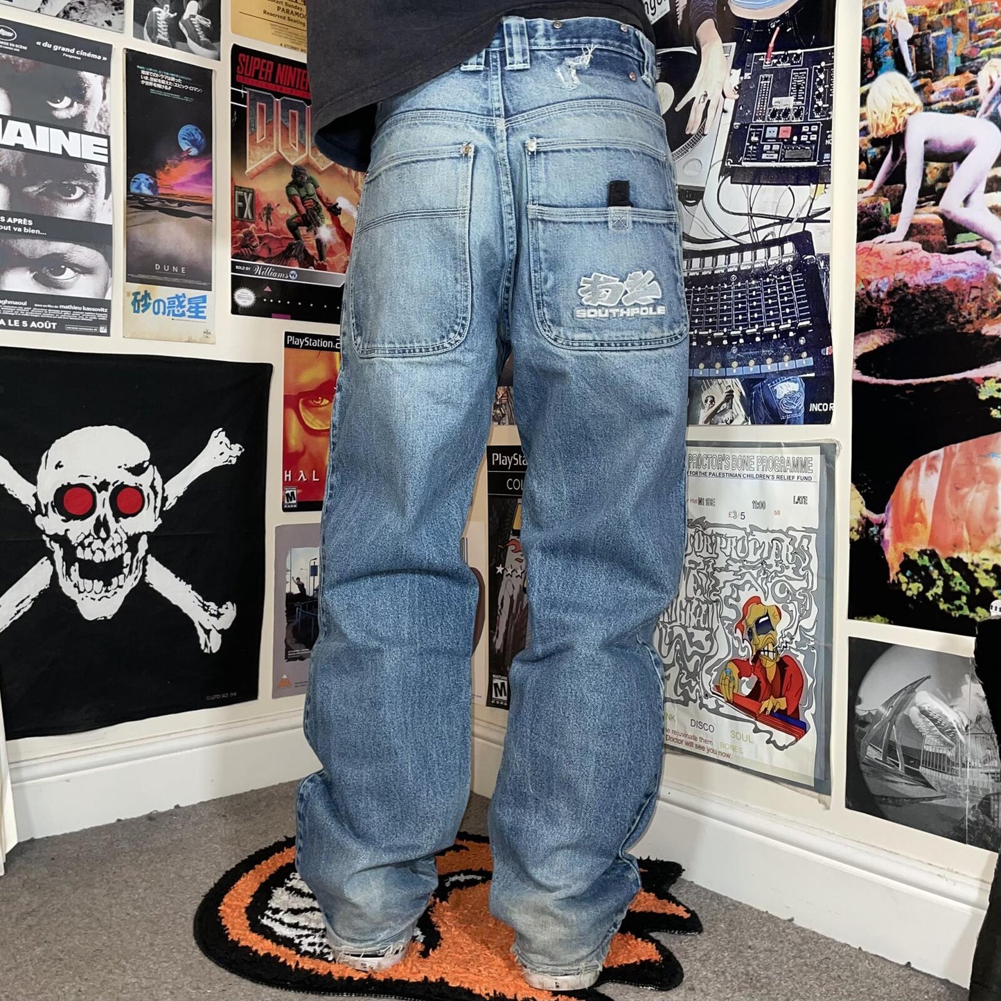 Southpole 00s Embroidered Baggy Jeans 31x31