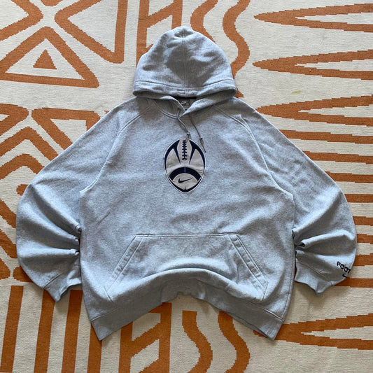 Nike 00s NFL Embroidered Grey Hoodie XL