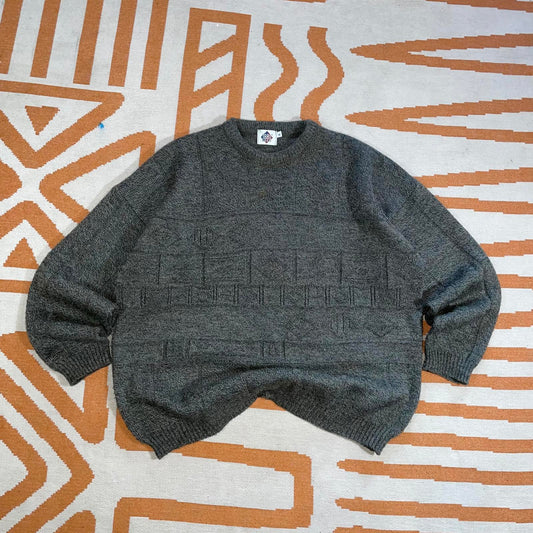 1880 Club 00s Textured Knit Green Jumper XL