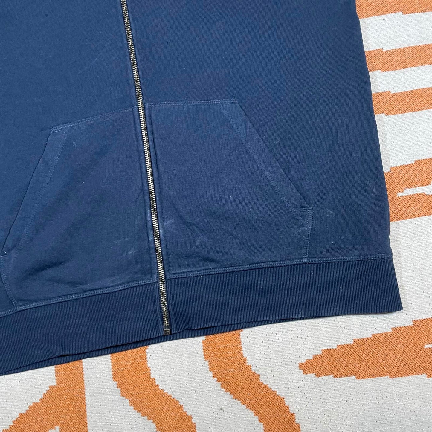 O’Neill 00s Navy Embroidered Zip Hoodie M