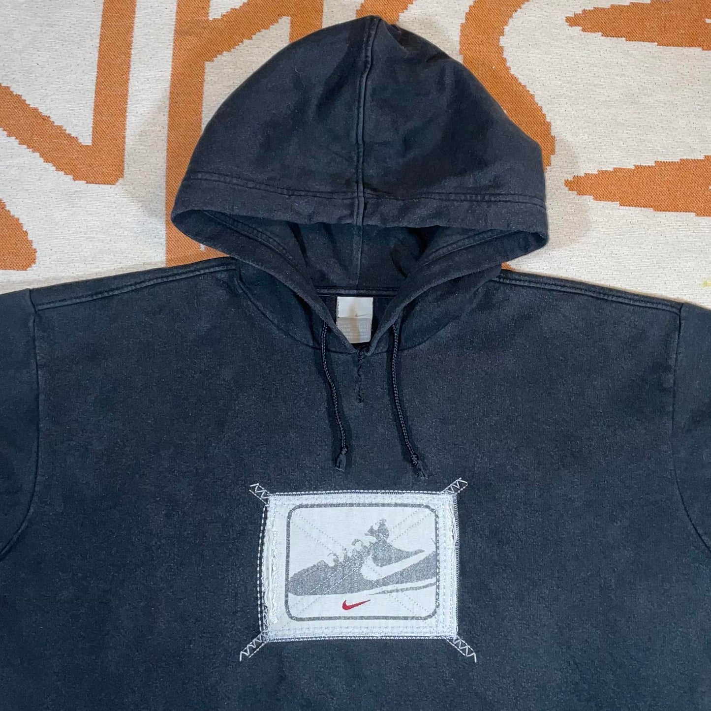 Nike 00s Cortez Patched Swoosh Hoodie XL