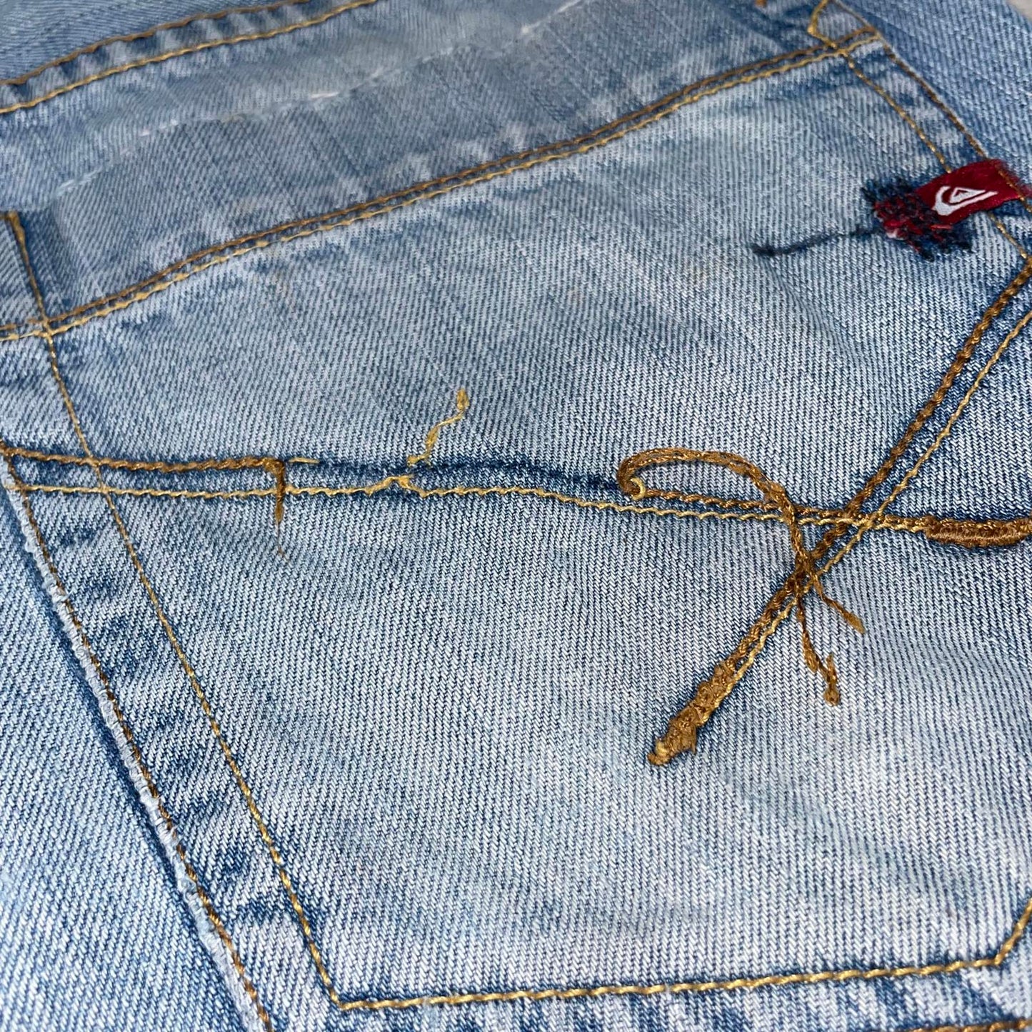 Quiksilver 00s Blue Denim Surf Jeans 31x33